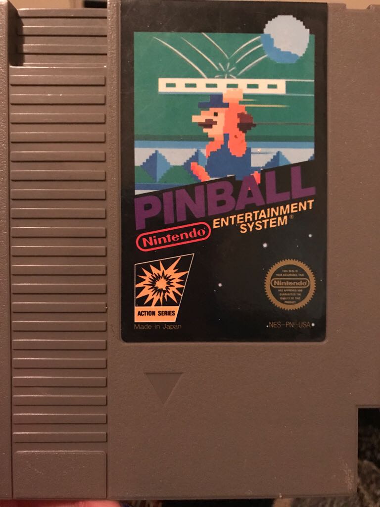 Pinball - Nintendo Entertainment System (NES) video game collectible - Main Image 2