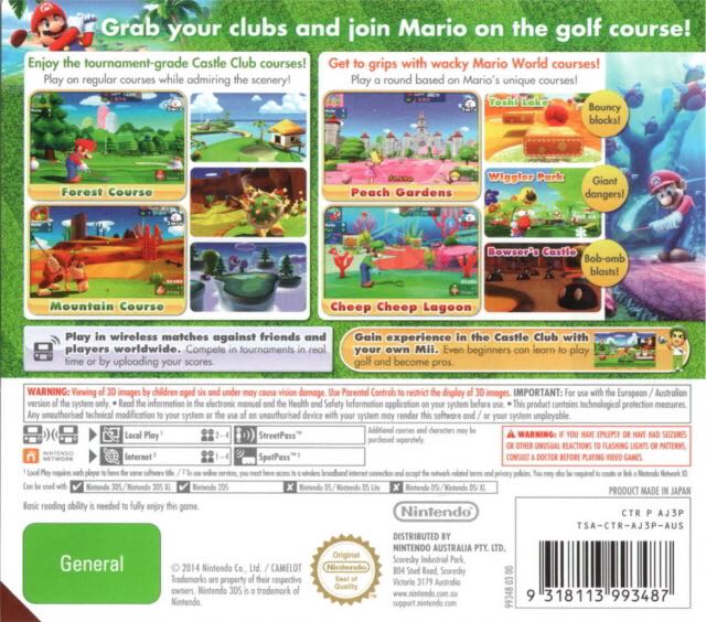 Mario Golf - Nintendo Game Boy Advance (GBA) (Nintendo - 1) video game collectible [Barcode 045496461348] - Main Image 2