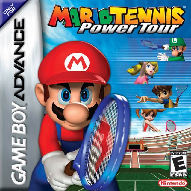Mario Tennis Power Tour - Nintendo Game Boy Advance (GBA) video game collectible - Main Image 1
