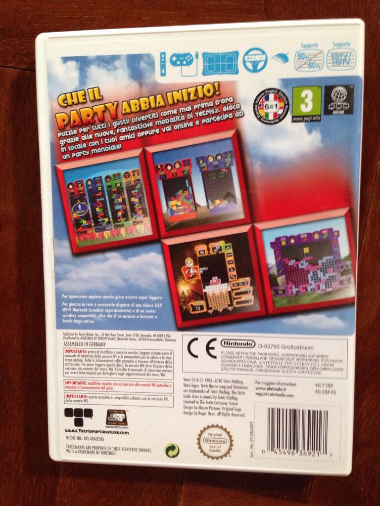Tetris Party Deluxe - Nintendo Wii (Nintendo - 1-4) video game collectible [Barcode 045496369217] - Main Image 2