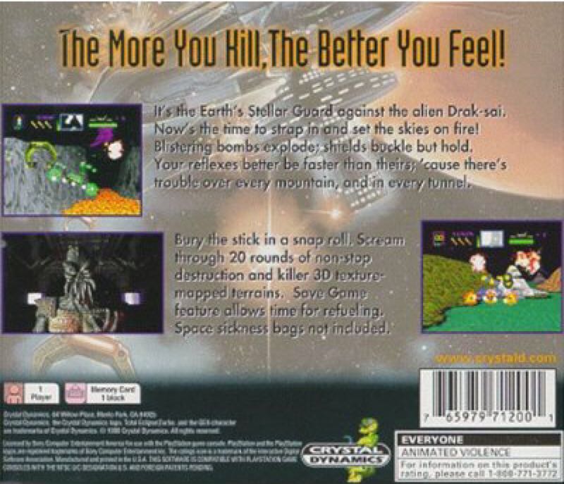 Total Eclipse Turbo - Sony PlayStation (Crystal Dynamics - 1) video game collectible [Barcode 768964032122] - Main Image 2