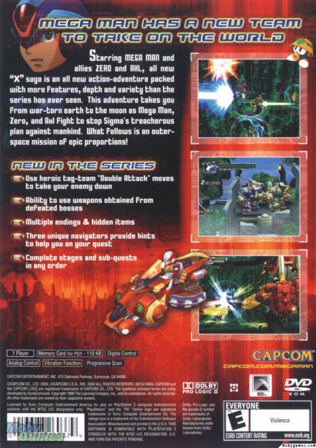 Mega Man X8 - Sony PlayStation 2 (PS2) (Capcom - 1) video game collectible [Barcode 013388260379] - Main Image 2