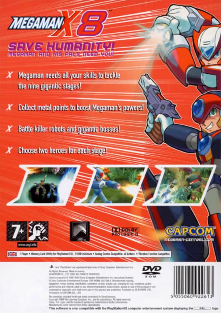 Megaman X8 - Sony PlayStation 2 (PS2) video game collectible - Main Image 2