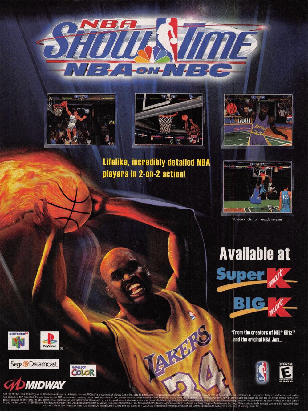 NBA Showtime: NBA on NBC - Nintendo Game Boy Color (Midway - 1-2) video game collectible - Main Image 2
