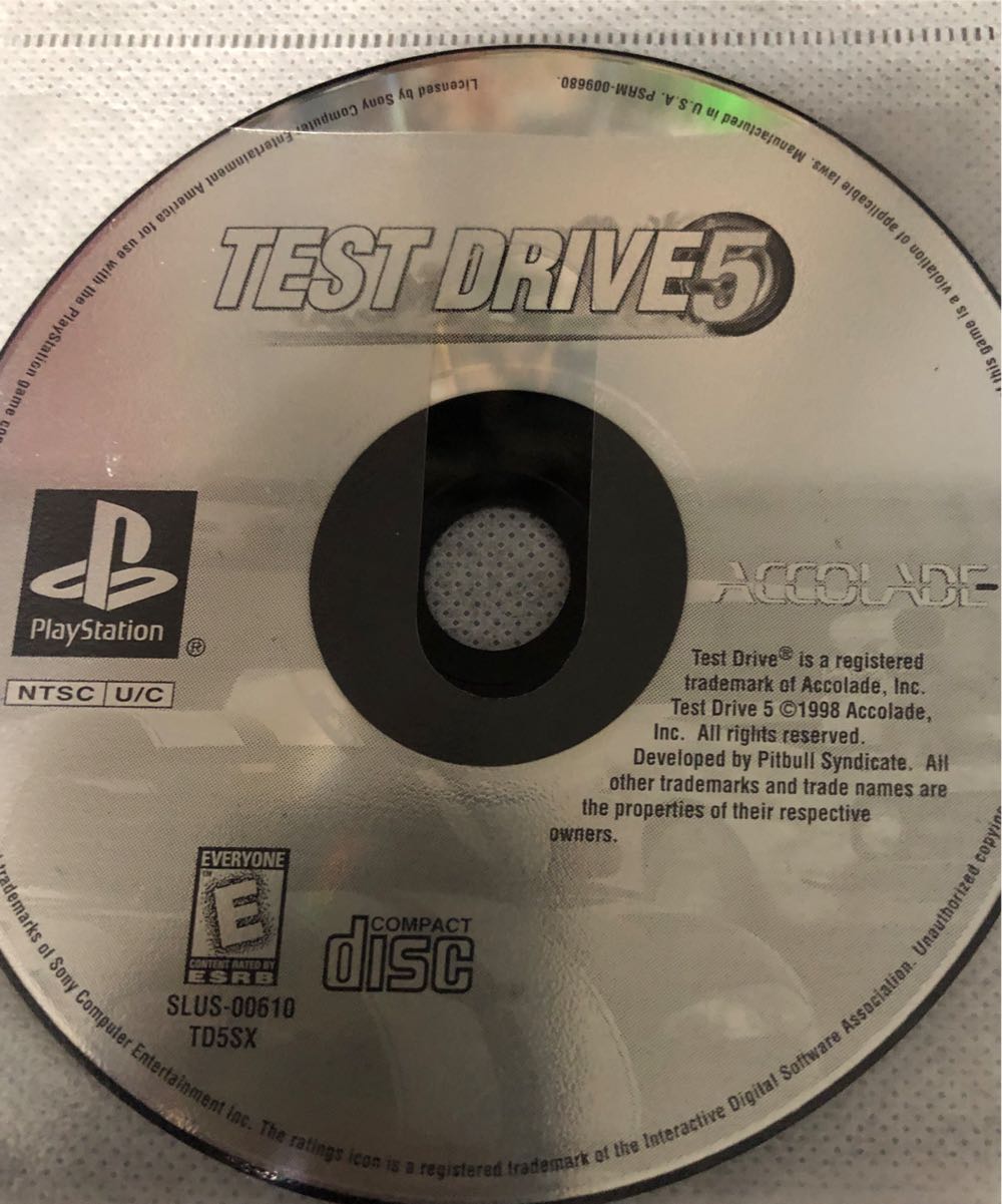 Test Drive 5 - Sony PlayStation (Accolade, Inc. - 1-2) video game collectible - Main Image 4