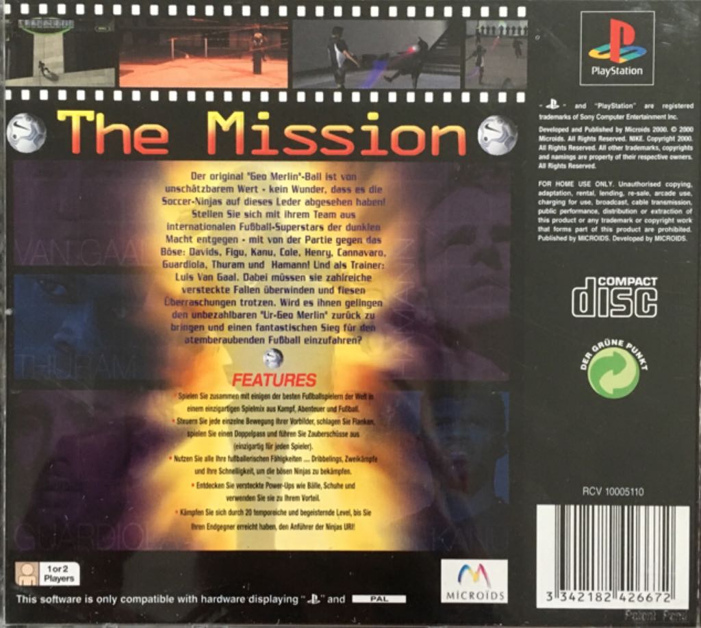 The Mission - Sony PlayStation (Microids - 2) video game collectible [Barcode 3342182426672] - Main Image 2