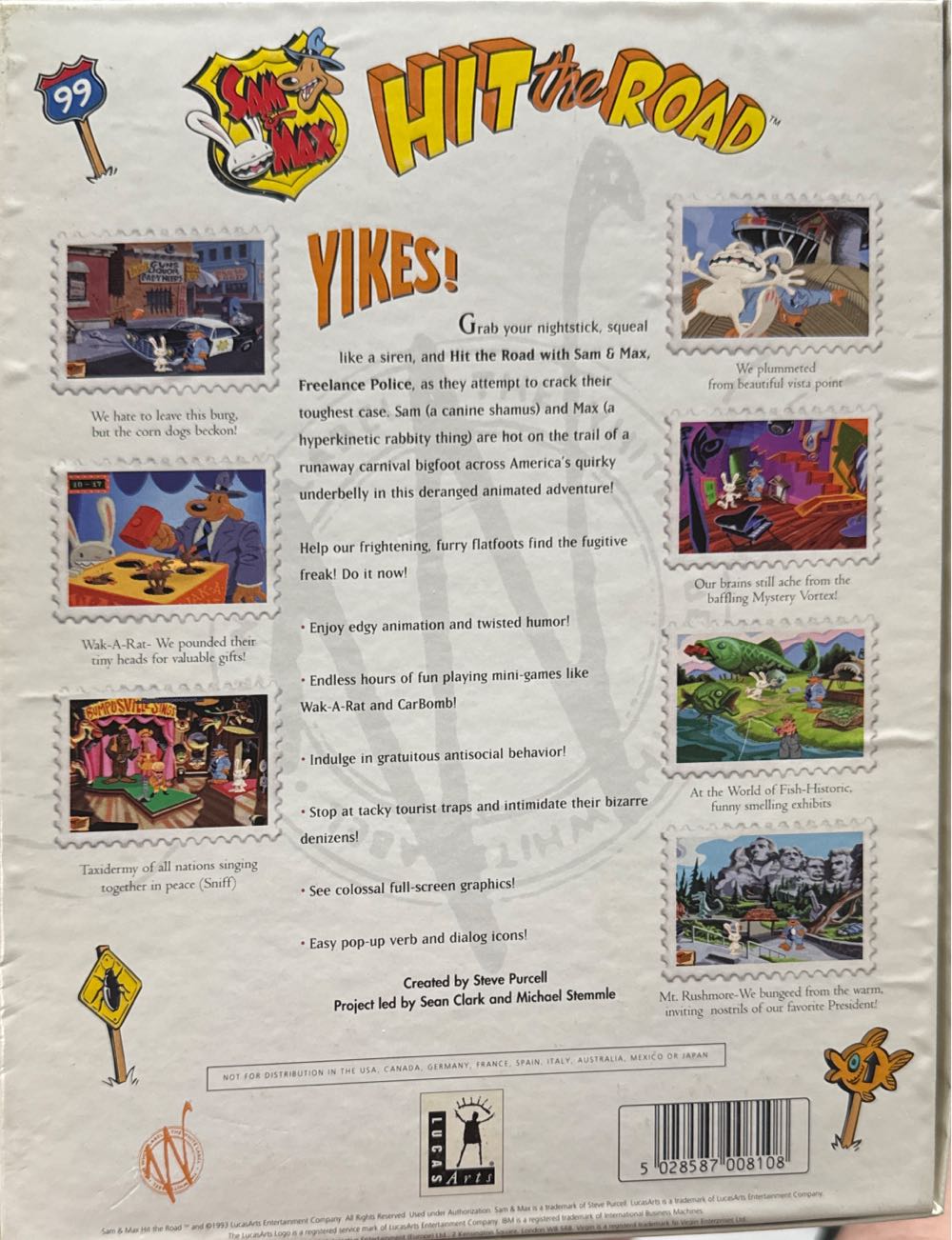 Sam And Max Hit The Road - PC (1) video game collectible [Barcode 5028587008108] - Main Image 2