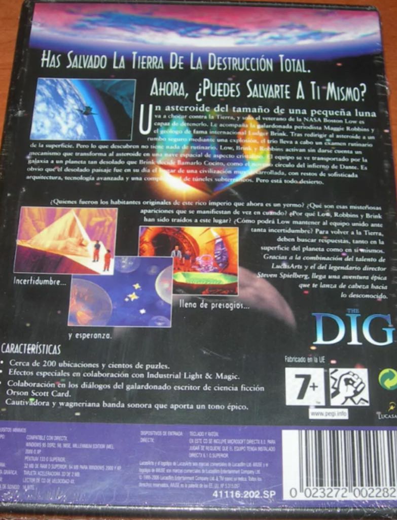 The Dig - PC (LucasArts) video game collectible [Barcode 023272003708] - Main Image 2