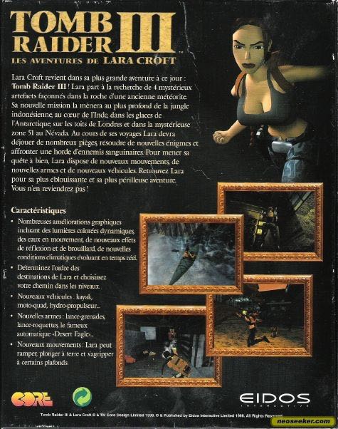 Tomb Raider 3 - PC (Eidos - 1) video game collectible [Barcode 5390102448707] - Main Image 2