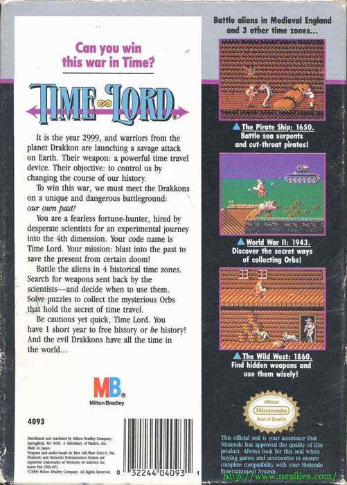 Time Lord - Nintendo Entertainment System (NES) video game collectible - Main Image 2