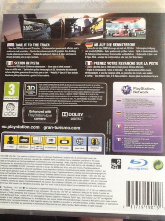 Grand Turismo 5 - Sony PlayStation 3 (PS3) video game collectible - Main Image 2