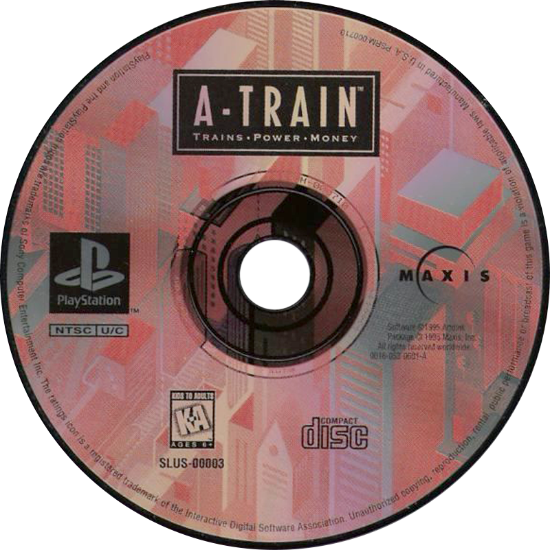 A-Train (long box) - Sony PlayStation (Maxis Software - 1) video game collectible [Barcode 046357102349] - Main Image 3
