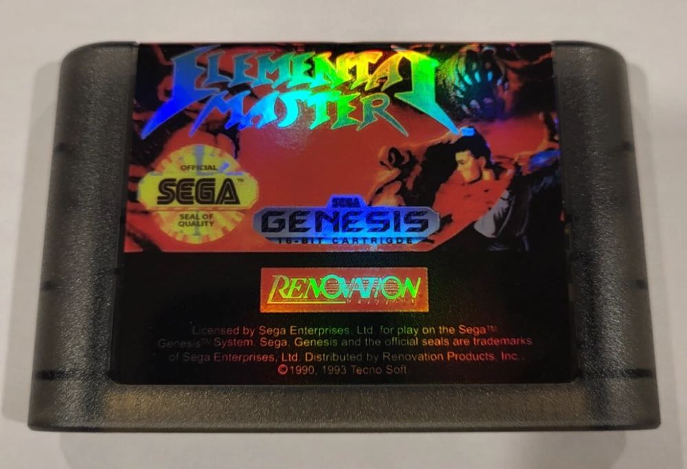 Elemental Master - Sega Genesis (Mega Drive) (Renovation Products - 1) video game collectible [Barcode 720238103006] - Main Image 4