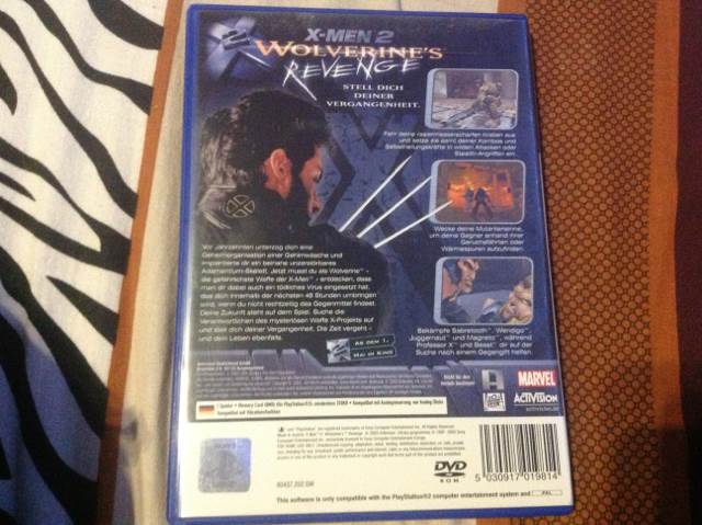 X-Men 2 Wolverines Revenge - Sony PlayStation 2 (PS2) video game collectible [Barcode 5030917019814] - Main Image 2