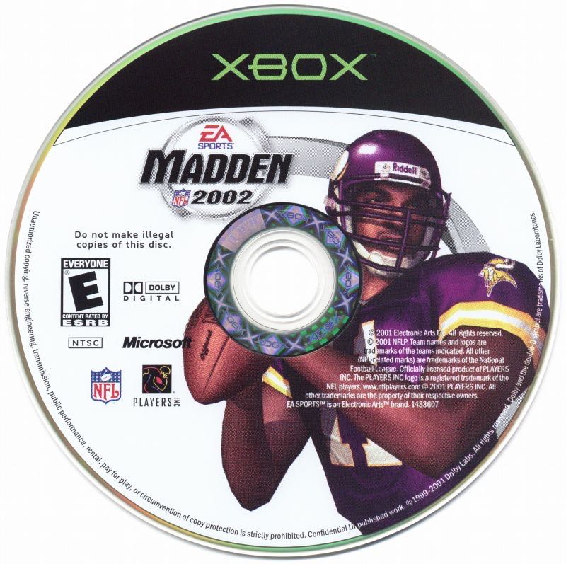 Madden 2002 - Microsoft Xbox video game collectible - Main Image 3