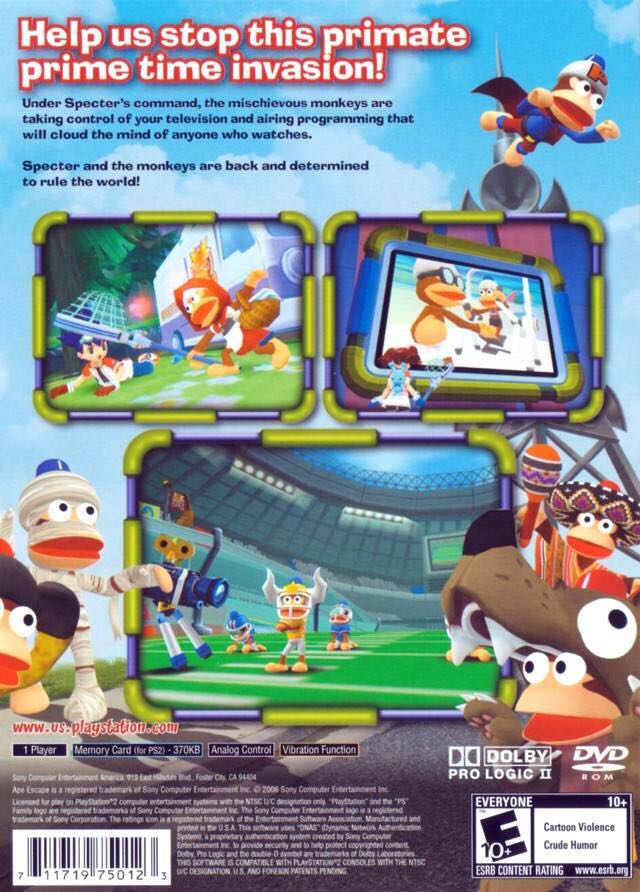 Ape Escape 3 - Sony PlayStation 2 (PS2) (Sony Computer Entertainement - 1) video game collectible [Barcode 711719671565] - Main Image 2