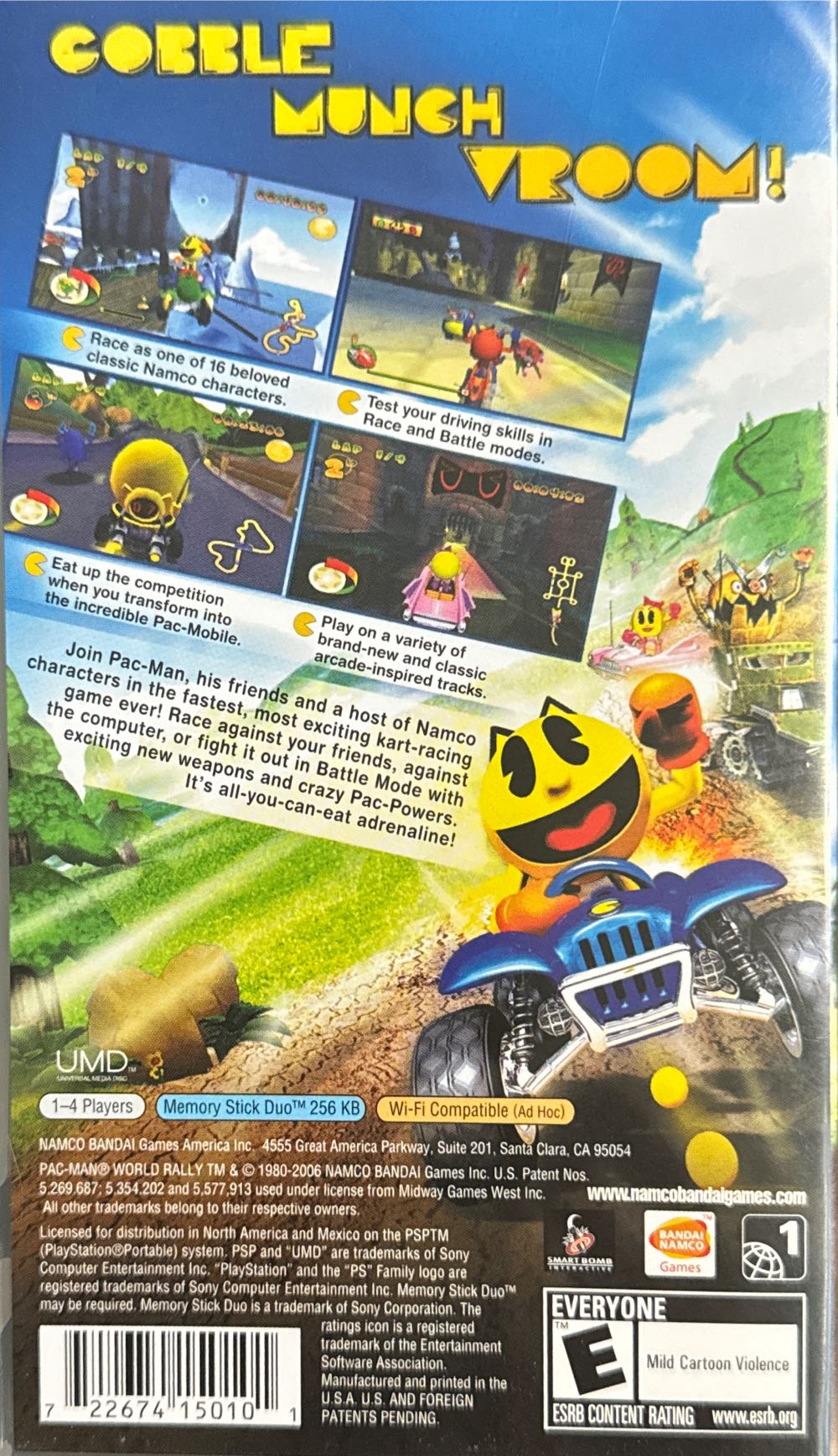 Pac-Man World Rally - Sony PlayStation Portable (PSP) (Namco - 4) video game collectible [Barcode 722674150101] - Main Image 2