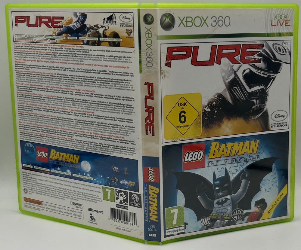 Pure / LEGO Batman (Bundle Copy - Microsoft Xbox 360 (Microsoft Game Studios - 1-2) video game collectible [Barcode 885370001884] - Main Image 3