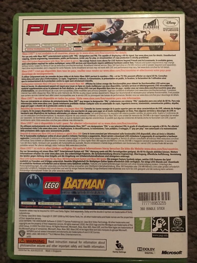 LEGO Batman/Pure - Microsoft Xbox 360 video game collectible - Main Image 2