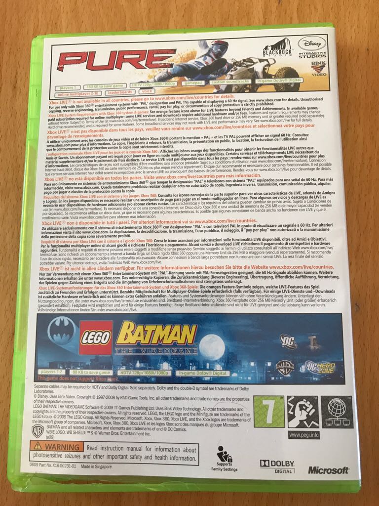 LEGO Batman/Pure - Microsoft Xbox 360 video game collectible - Main Image 2