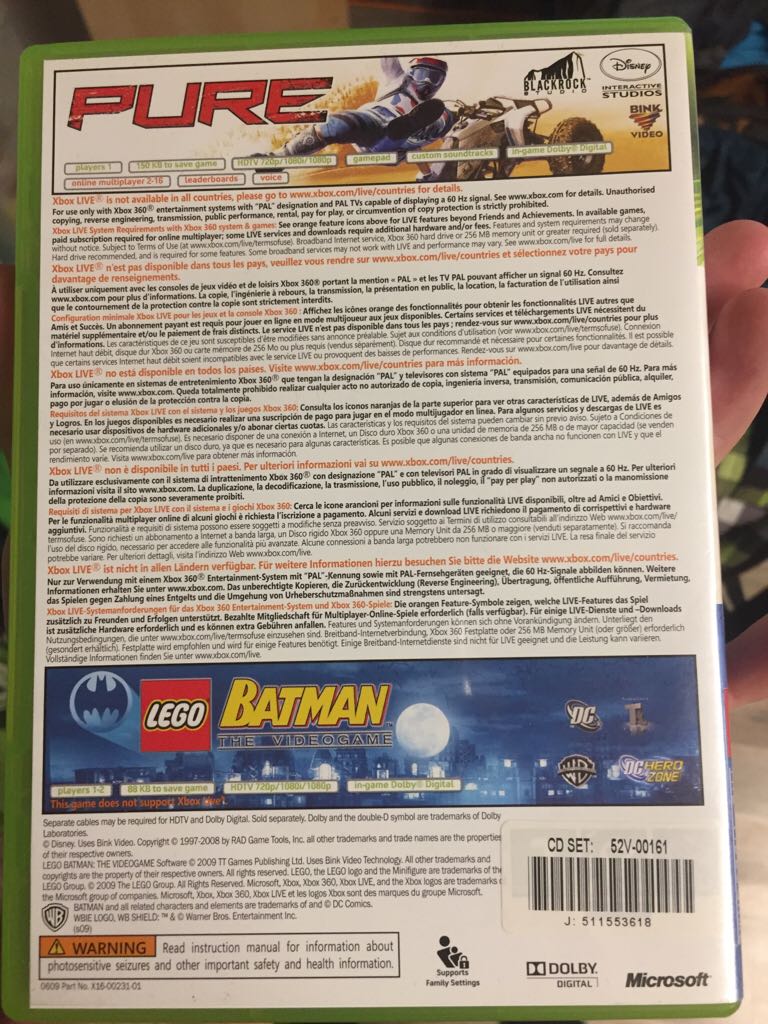 LEGO Batman/Pure - Microsoft Xbox 360 video game collectible - Main Image 2