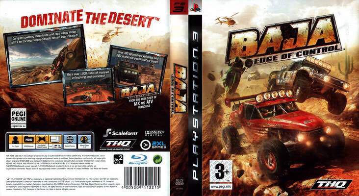BAJA: Edge of Control - Sony PlayStation 3 (PS3) (THQ - 1-4) video game collectible [Barcode 4005209112246] - Main Image 2