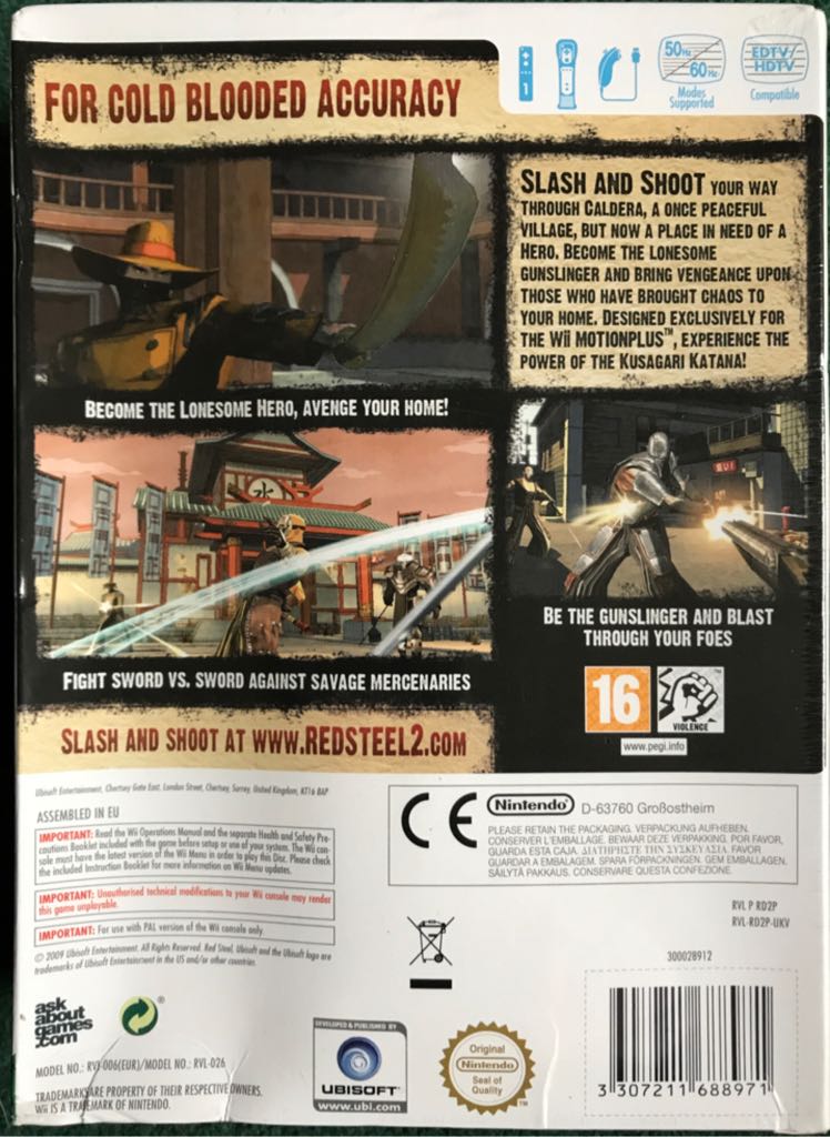 Red Steel 2 Includes Wii MotionPlus - Nintendo Wii (Ubisoft - 1) video game collectible [Barcode 3307211688971] - Main Image 2