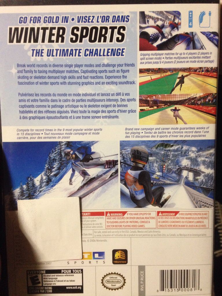 Winter Sports The Ultimate Challenge - Nintendo Wii video game collectible - Main Image 2