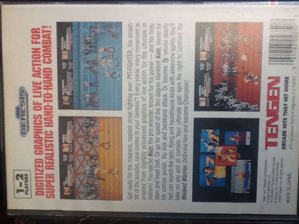 Pit-Fighter - Sega Genesis (Mega Drive) video game collectible - Main Image 2