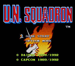 U.N. Squadron - Nintendo Super Nintendo Entertainment System (SNES) (Capcom - 1) video game collectible [Barcode 013388130023] - Main Image 3
