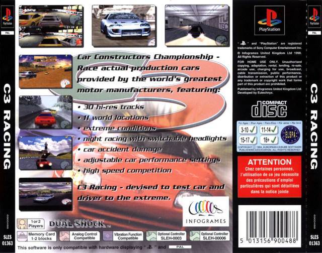 Max Power Racing - Sony PlayStation (Infogrames - 1-2) video game collectible [Barcode 5013156900457] - Main Image 2