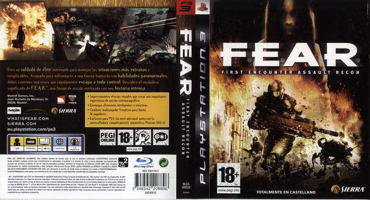 F.E.A.R - Sony PlayStation 3 (PS3) (Sierra - 1) video game collectible [Barcode 3348542208872] - Main Image 2