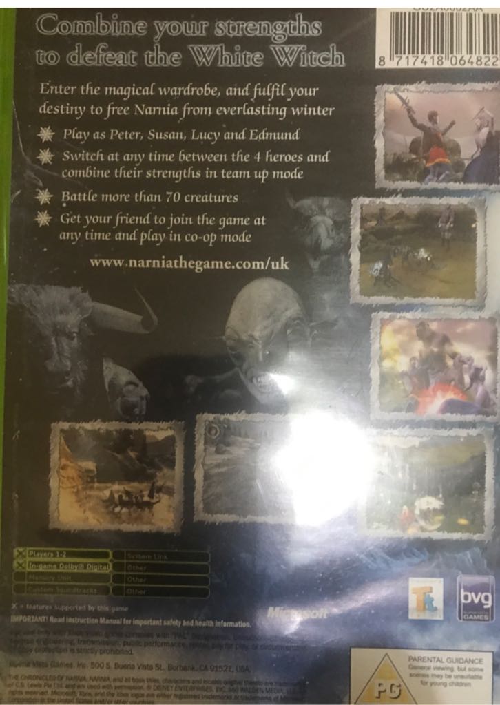 The Chronicles of Narnia: The Lion, The Witch and The Wardrobe - Microsoft Xbox video game collectible [Barcode 8717418064822] - Main Image 2