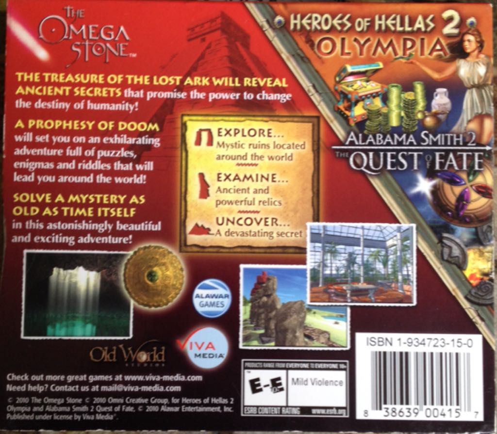Omega Stone, The - PC (Viva Media) video game collectible [Barcode 838639004157] - Main Image 2
