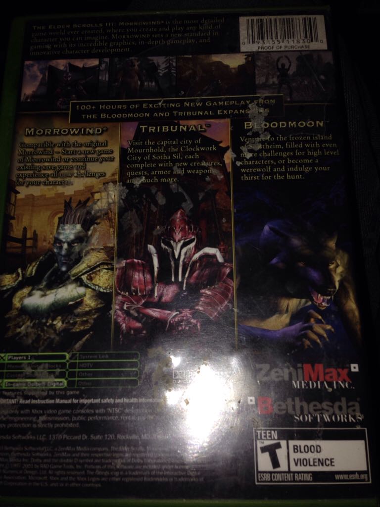 The Elder Scrolls III: Morrowind - Microsoft Xbox video game collectible - Main Image 2