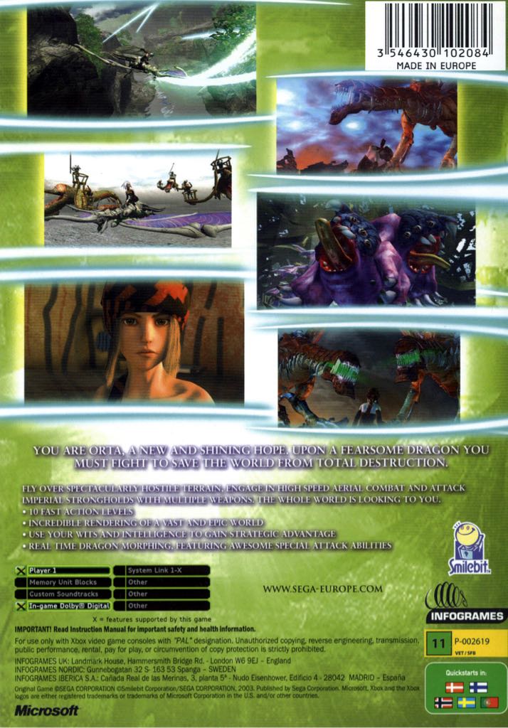 Panzer Dragoon: Orta - Microsoft Xbox X / S (Sega - 1) video game collectible [Barcode 3546430102084] - Main Image 2