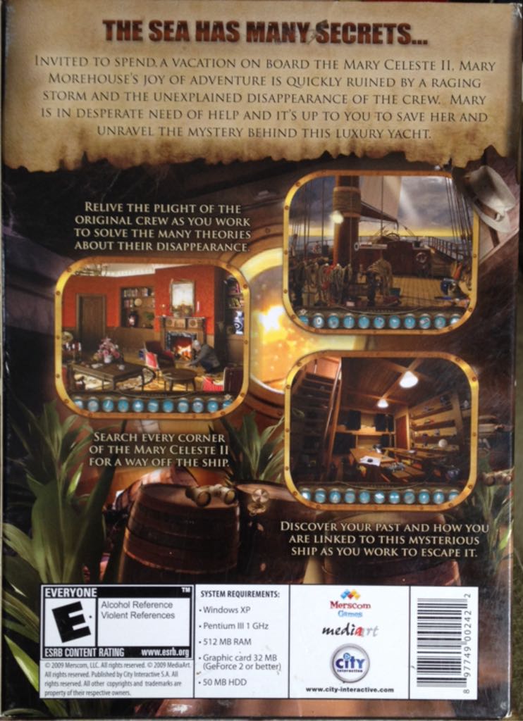 The Mystery Of The Mary Celeste - PC (City Interactive) video game collectible [Barcode 897749002422] - Main Image 2