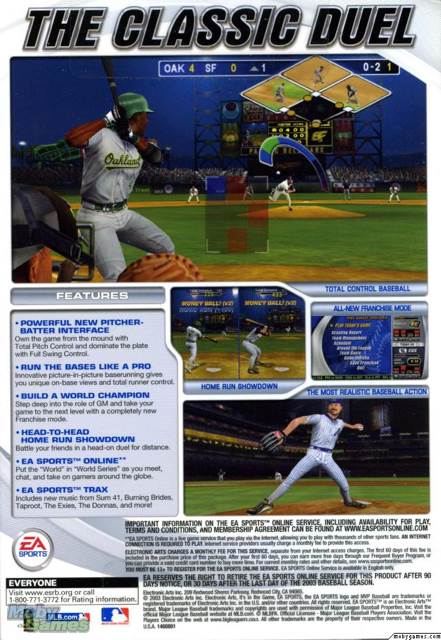MVP Baseball 2003 - Sony PlayStation 2 (PS2) (Ea Sports - 2) video game collectible - Main Image 2