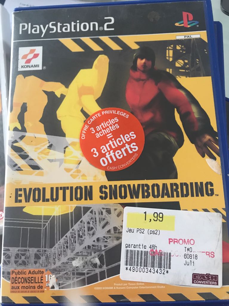 Évolution Snowboarding - Sony PlayStation 2 (PS2) video game collectible [Barcode 4012927023457] - Main Image 1