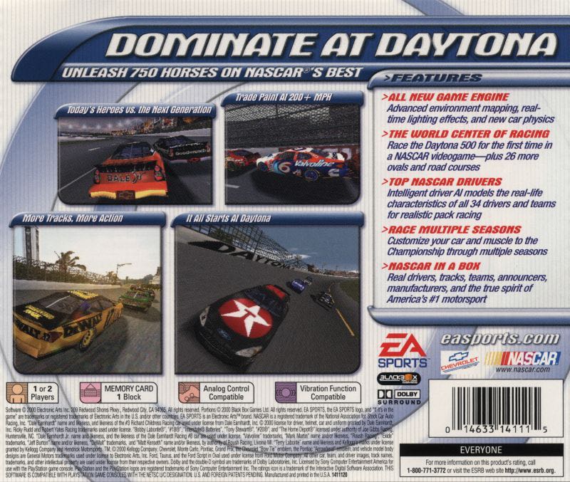 Nascar 2000 - Sony PlayStation video game collectible [Barcode 5030935021165] - Main Image 2