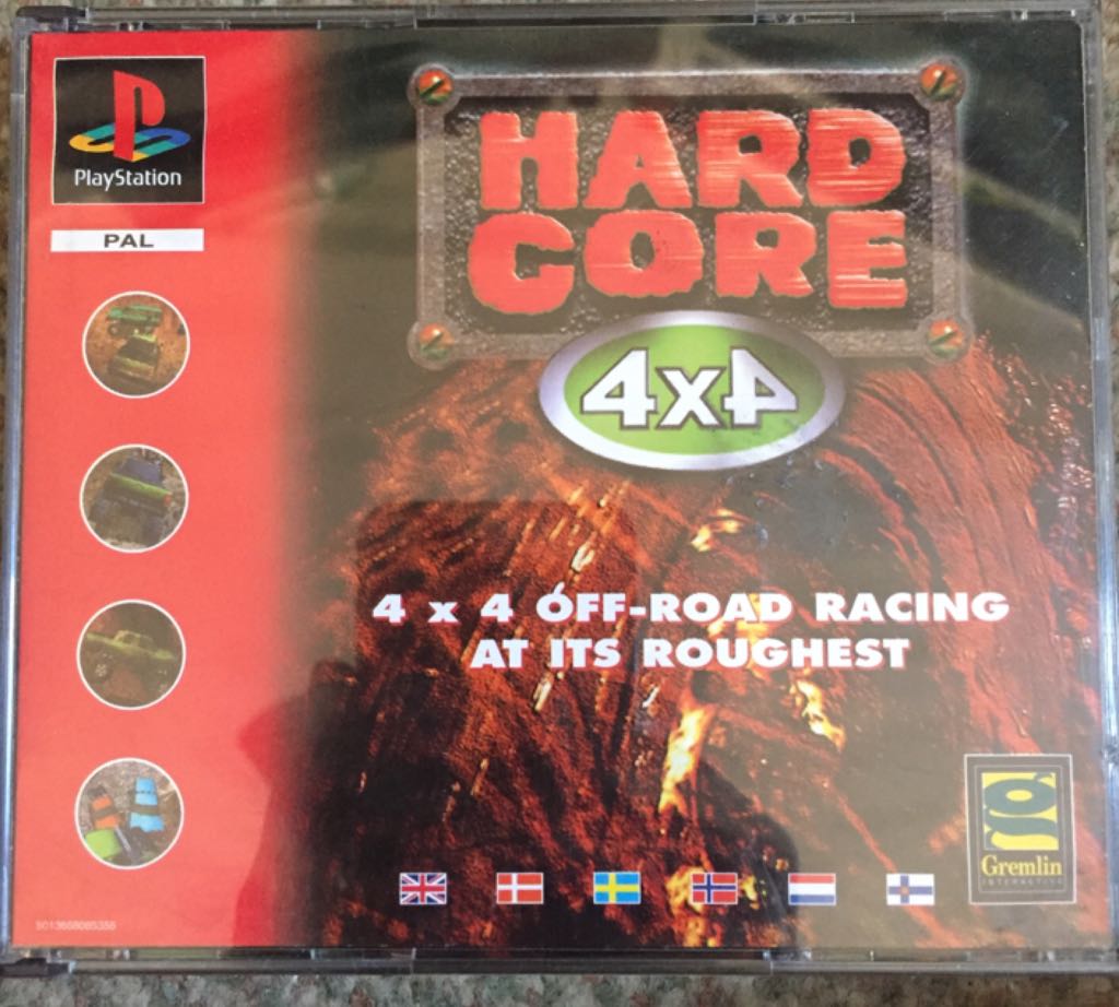 Hardcore 4x4 - Sony PlayStation video game collectible [Barcode 5013658085355] - Main Image 1
