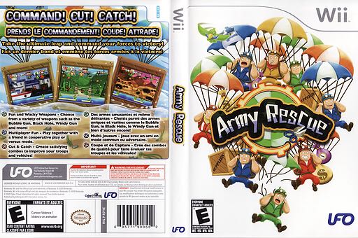 Army Rescue - Nintendo Wii (UFO - 1-2) video game collectible [Barcode 695771900552] - Main Image 2