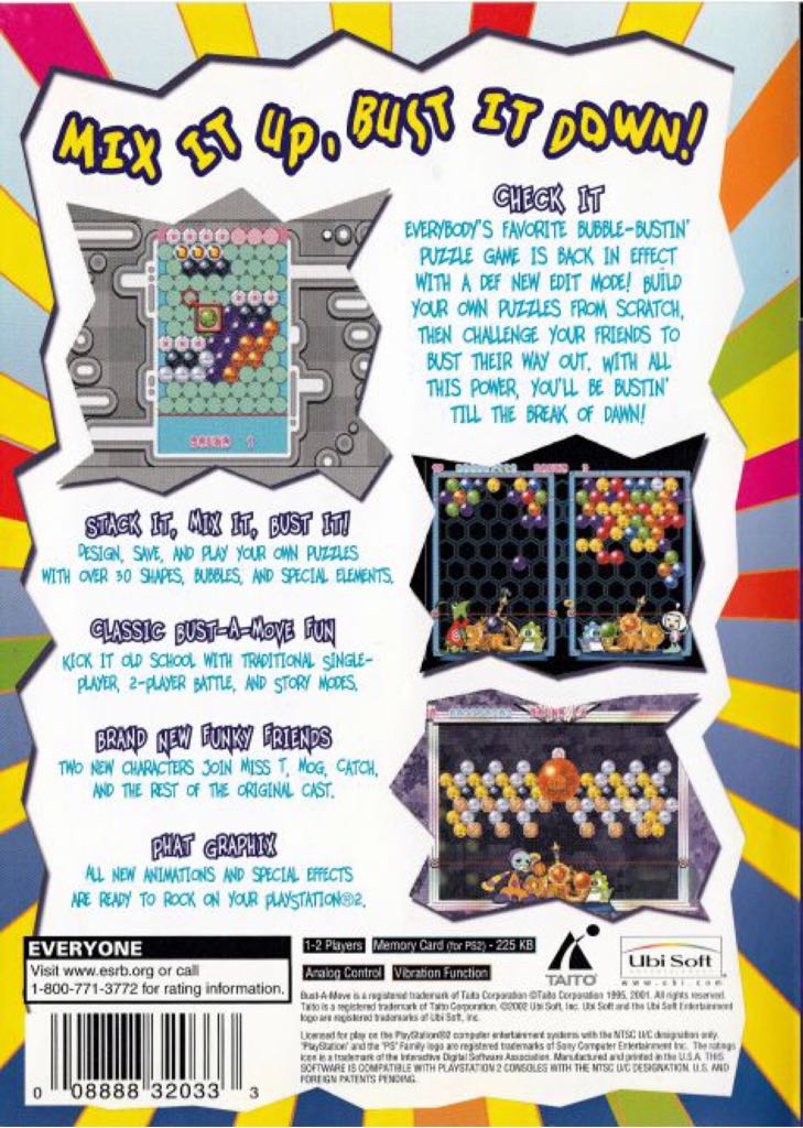 Super Bust A Move - Sony PlayStation 2 (PS2) (Acclaim Entertainment - 2) video game collectible [Barcode 021481232605] - Main Image 2