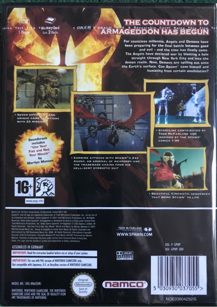 Spawn Armagedon - Nintendo GameCube (Namco - 1) video game collectible [Barcode 5030930037055] - Main Image 2
