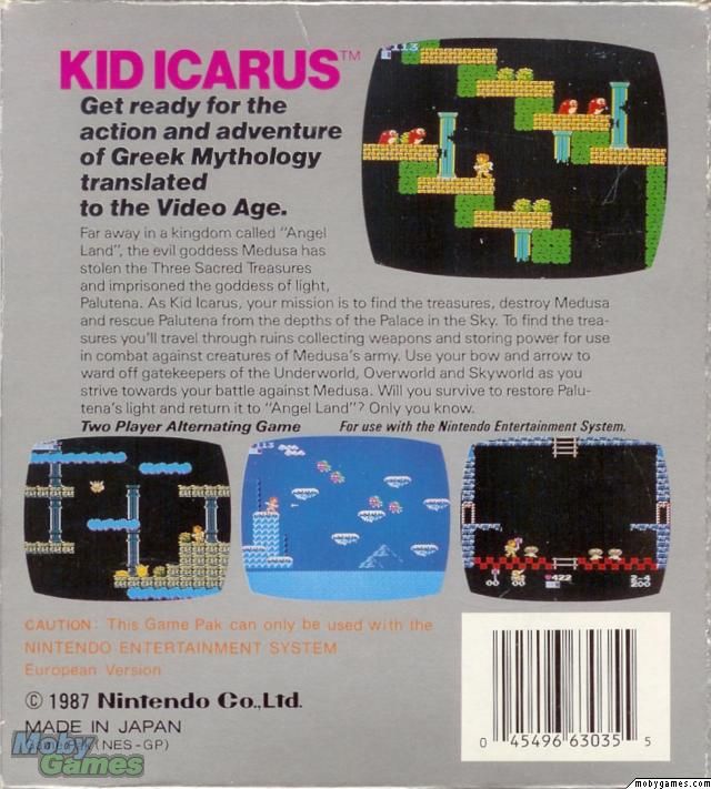 Kid Icarus - Nintendo Wii Virtual Console (Nintendo - 1) video game collectible - Main Image 2
