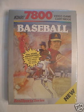 Baseball - Atari 7800 (Atari - 1) video game collectible [Barcode 077000502162] - Main Image 1