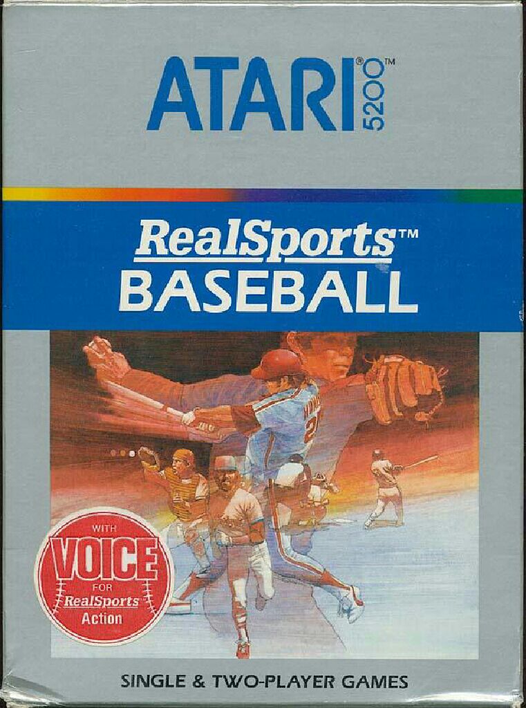 Real Sports Baseball - Atari 5200 video game collectible - Main Image 1