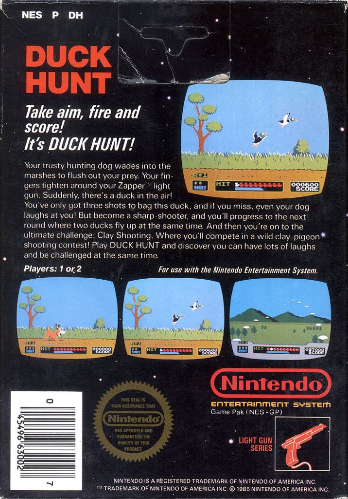 Duck Hunt - Nintendo Wii U Virtual Console video game collectible [Barcode 079522653056] - Main Image 2