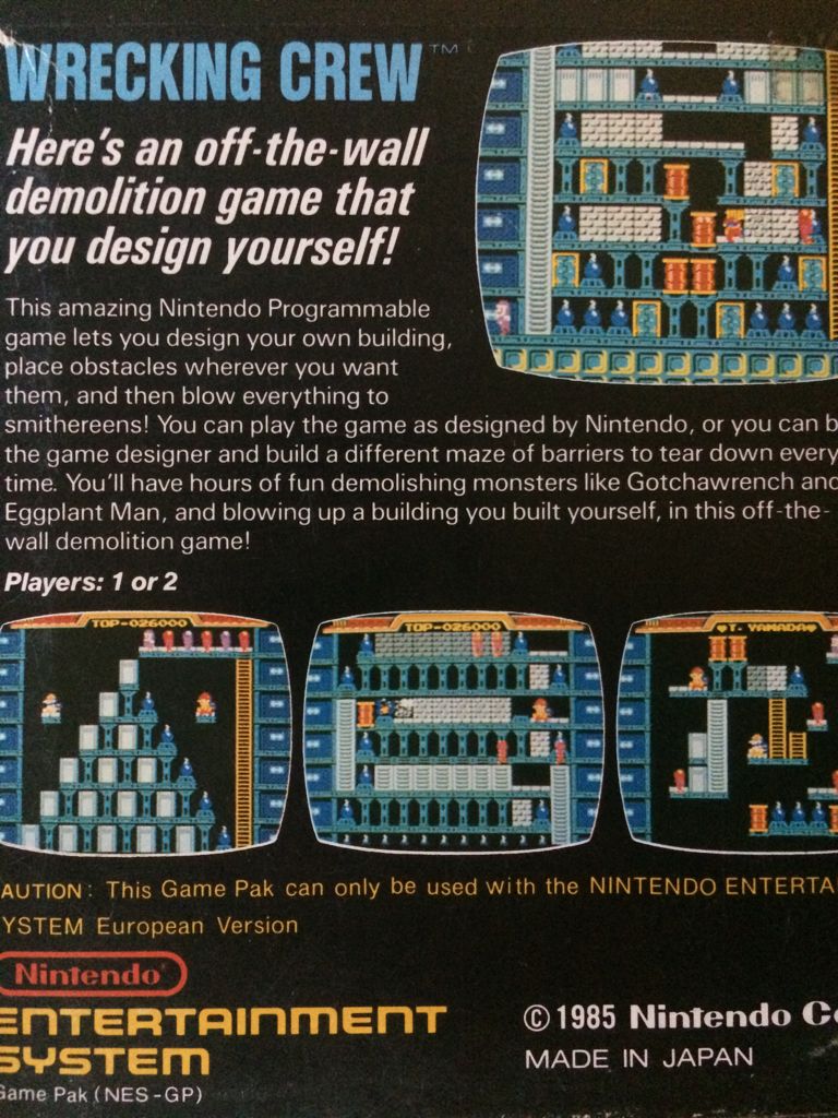 Wrecking Crew - Nintendo Entertainment System (NES) video game collectible - Main Image 2