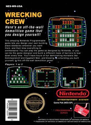 Wrecking Crew - Nintendo Entertainment System (NES) (Nintendo) video game collectible - Main Image 2